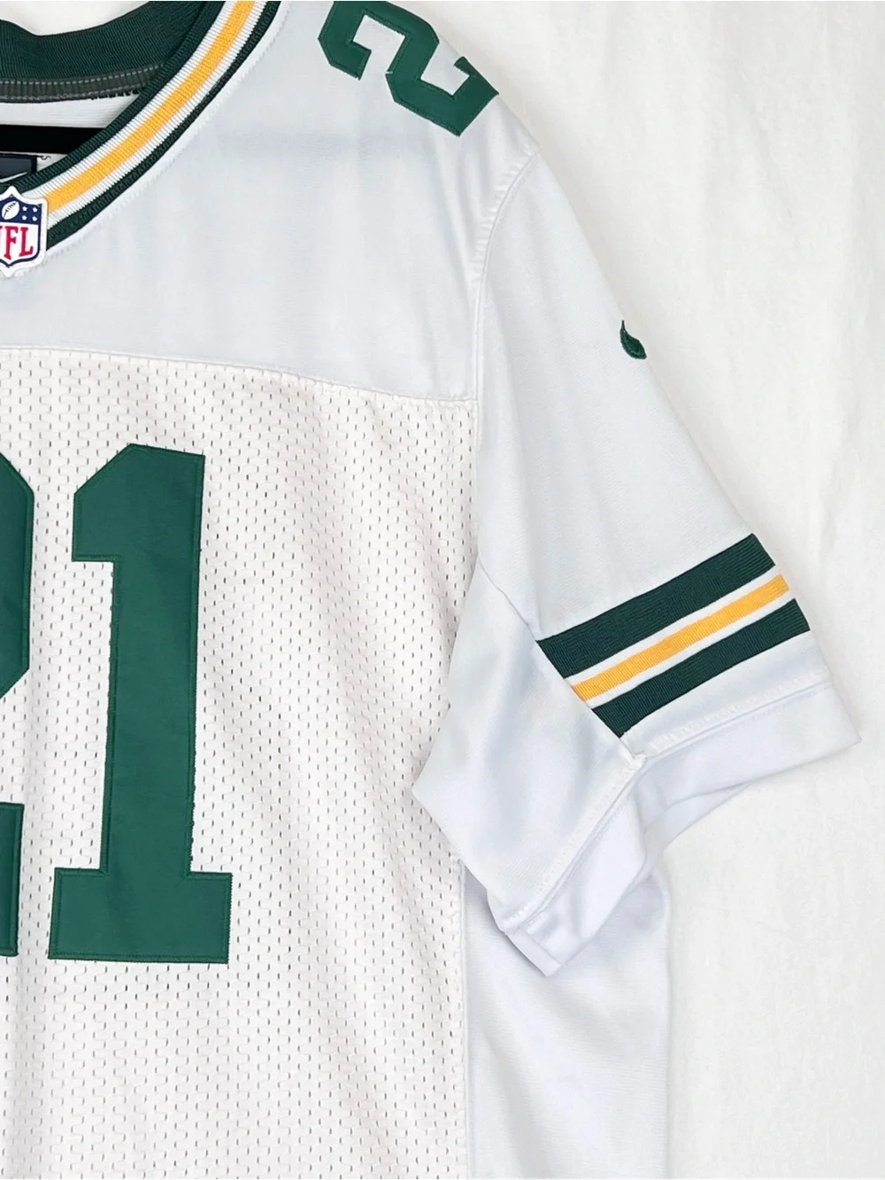 GREEN BAY PACKERS FOOTBALL On Field JERSEY NIKE #21 CLINTON-DIX Sz 44 White